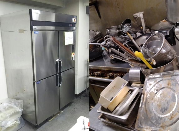 飲食店の厨房器具・業務用冷蔵庫の回収処分料金
