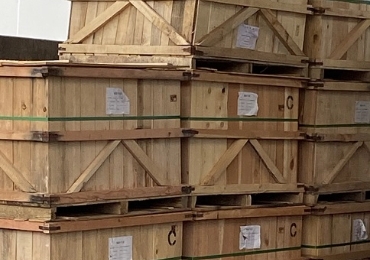 木製輸入梱包（木箱）も回収