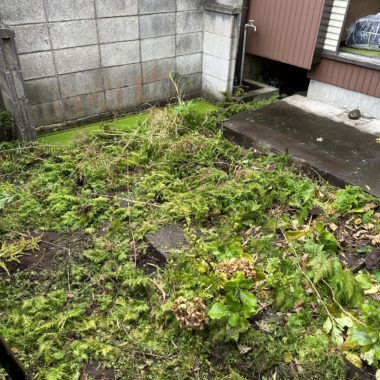 横浜市　お庭の造作部撤去 のアフター画像