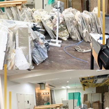 リフォーム工事後の石膏ボード・建設廃材回収
